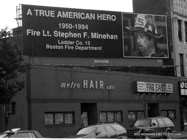Hard to believe its 31 years tonight...
Remember that night like it was yesterday..
Boston FD Lt. Stephen Minehan
Ladder 15 
June 24, 1994
Box 9-4113 
He died while searching for (2) missing Boston Firefighters. 
Never Forgotten... Keeping the Minehan's in thoughts today.