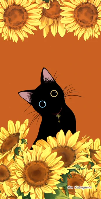 自分用に描いた、夏の鮭とばちゃんスマホ壁紙です。 個人でのダウンロードはどうぞ～。 二次使用は厳禁で。