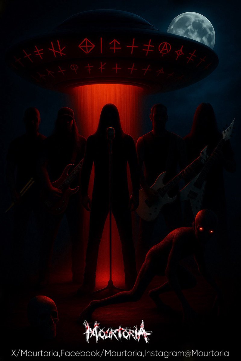 Mourtoria, Nuevo Disco “Retorno al
inicio” Próximamente en todas las plataformas digitales y disco fisico, espera el genocidio en tu ciudad en el
tour 2025 👽🛸😈🩸🇲🇽
#Mourtoria
#retornoalinicio2025
#25añosmourtoria
#newcd2025
