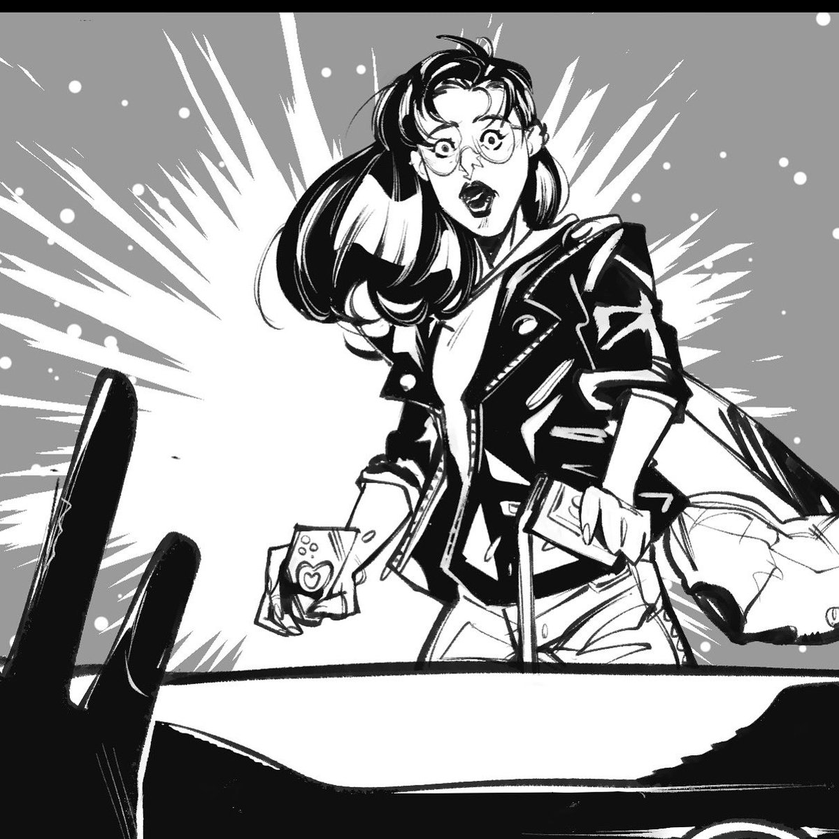 EmilianaPinna's tweet photo. •Mood•

#comics #makecomics #inks #panel #blackandwhite #grays #girls #grrrlygrrrl #90s #graphicnovel https://t.co/jb1IeIB5Nv