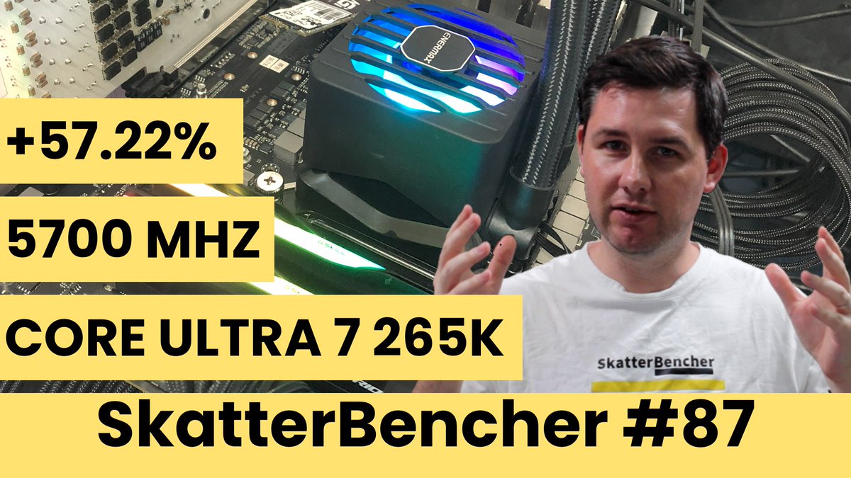 Core Ultra 7 265K Undervolt &amp; Overclock to 5700 MHz | SkatterBencher #87

Blog: skatterbencher.com/2025/06/18/ska…

YouTube: youtu.be/wrsItH7ZZ18