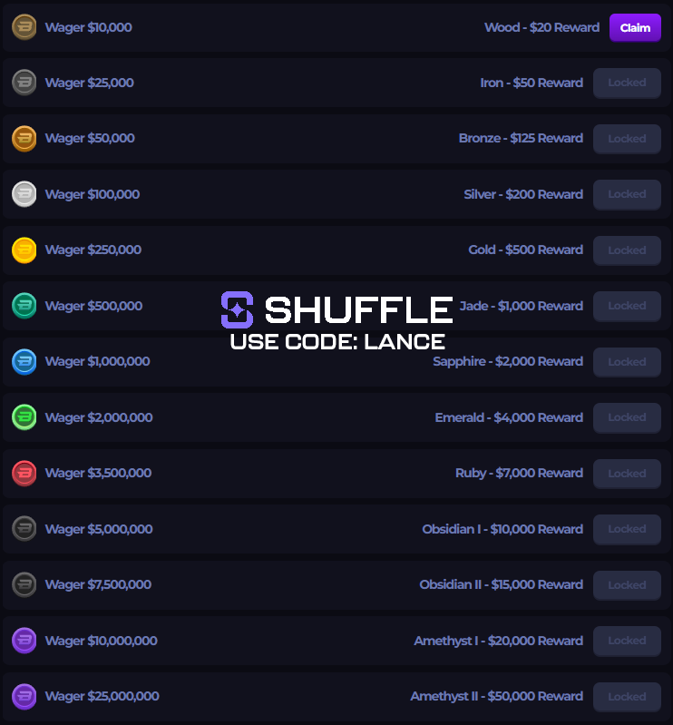 Lance (@lancekick) on Twitter photo 1 WEEK LEFT FOR JUNE REWARDS ON btcs.gg/rewards 🏆
- $26,250 biweekly leaderboard (top 50)
- $8,500 CAD in bonus buy raffles
- $50,000 claimable in wager milestones
Code "Lance" works for all rewards 🤠shuffle.com/?r=Lance
💸RT & Reply for $30 in $ETH 💸 1 WEEK LEFT FOR JUNE REWARDS ON btcs.gg/rewards 🏆
- $26,250 biweekly leaderboard (top 50)
- $8,500 CAD in bonus buy raffles
- $50,000 claimable in wager milestones
Code "Lance" works for all rewards 🤠shuffle.com/?r=Lance
💸RT & Reply for $30 in $ETH 💸