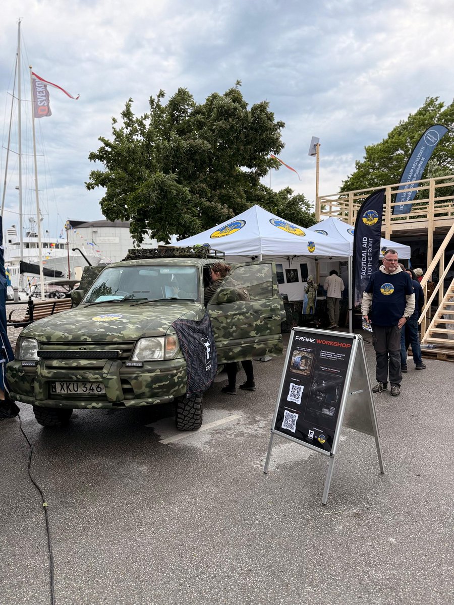 Quartermaster for Ukraine (@qm_for_ukraine) on Twitter photo Want to talk mines, tactical medic care, casevacs and how we (and you) can help the Ukrainian soldiers at the front? Come see us at Hamnplan, we'll be here all week <a href="/UkrainskaHubben/">UkrainskaHubben</a> #almedalsveckan Want to talk mines, tactical medic care, casevacs and how we (and you) can help the Ukrainian soldiers at the front? Come see us at Hamnplan, we'll be here all week <a href="/UkrainskaHubben/">UkrainskaHubben</a> #almedalsveckan