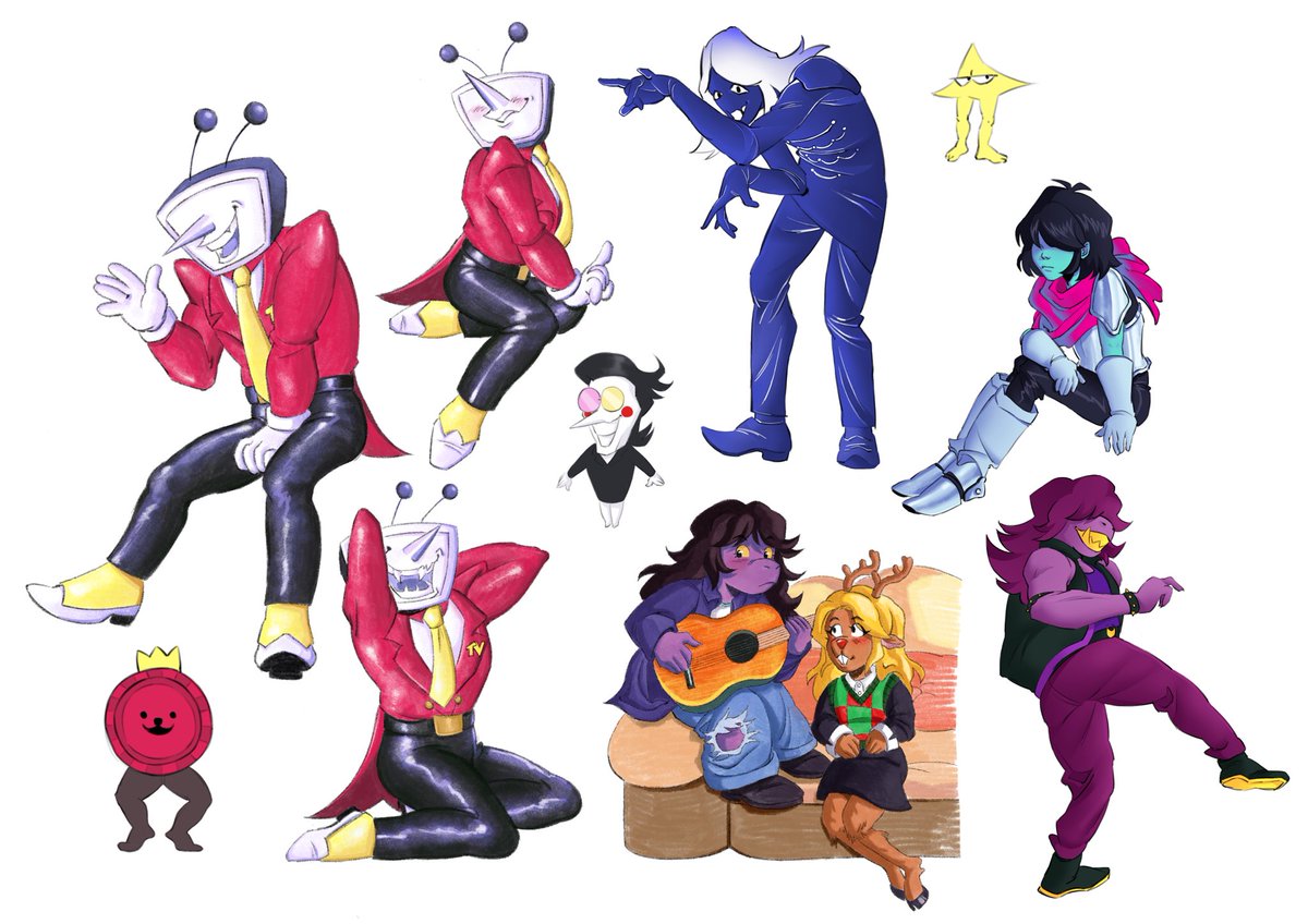 benny_anz's tweet photo. More deltarune stuff :) #tenna #DELTARUNE #deltarunechapter3 https://t.co/biF0e87pOo