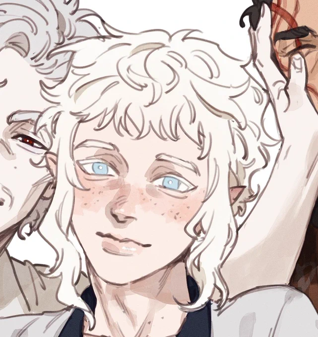 I hope I had successfully depicted the weirdness in his stare