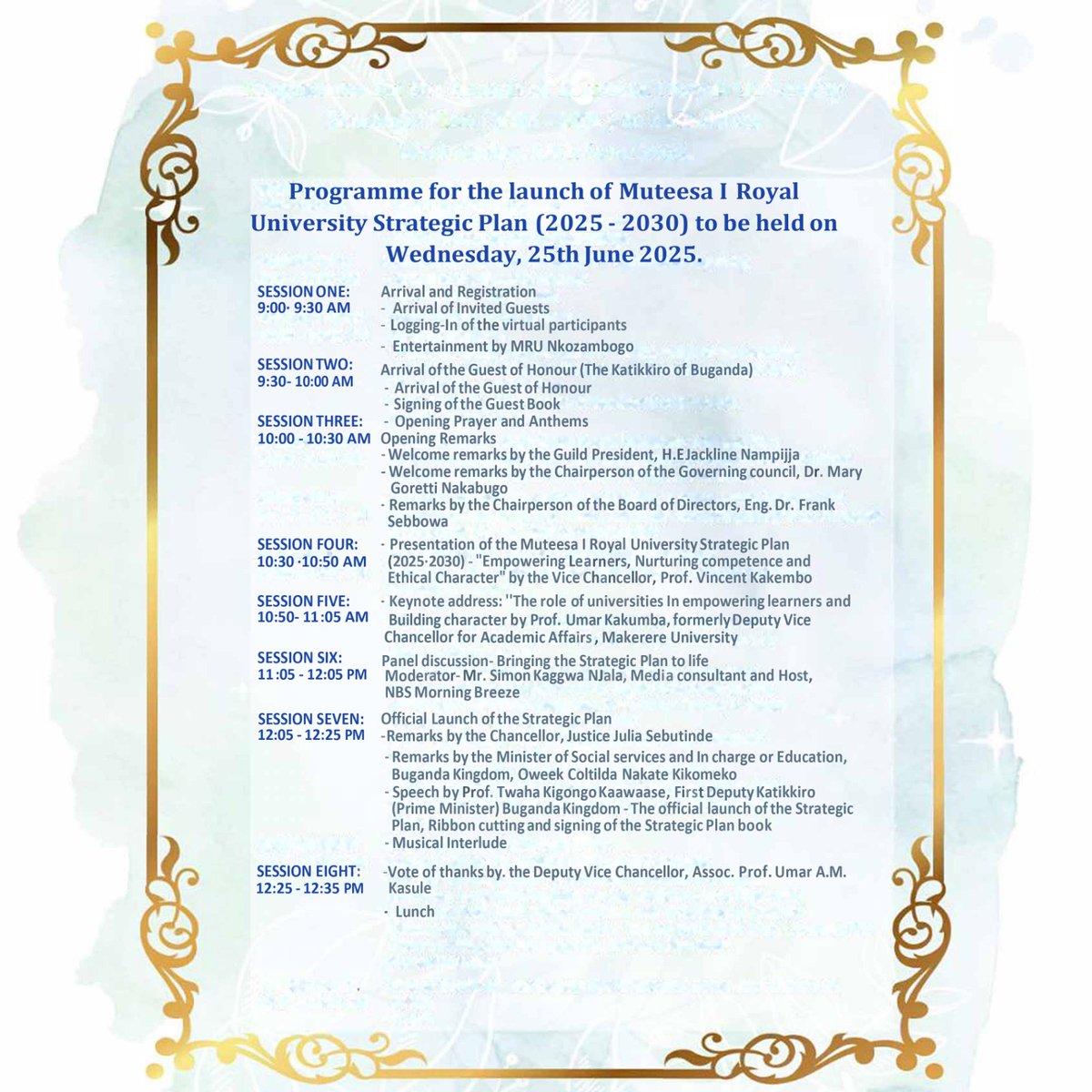 Uwezo Uganda (@uwezouganda) on Twitter photo Tomorrow, 25th June 2025, our research partner <a href="/MuteesaIRoyal/">Muteesa I Royal University</a> will be officially unveiling their new 2025-2030 strategy under the theme, 'Empowering Learners, Nurturing Competence and Ethical Character'. The theme resonates with ours and our counterparts' <a href="/ReliAfrica/">RELI Africa</a> Tomorrow, 25th June 2025, our research partner <a href="/MuteesaIRoyal/">Muteesa I Royal University</a> will be officially unveiling their new 2025-2030 strategy under the theme, 'Empowering Learners, Nurturing Competence and Ethical Character'. The theme resonates with ours and our counterparts' <a href="/ReliAfrica/">RELI Africa</a>