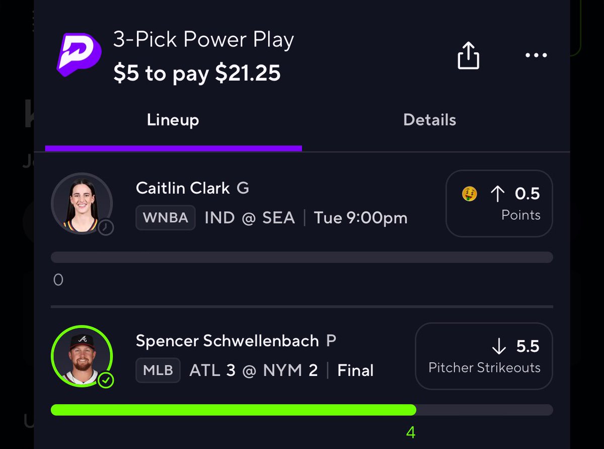 Used my $5 limit 🤣 threw in Bellinger hit too

BANG ✅
