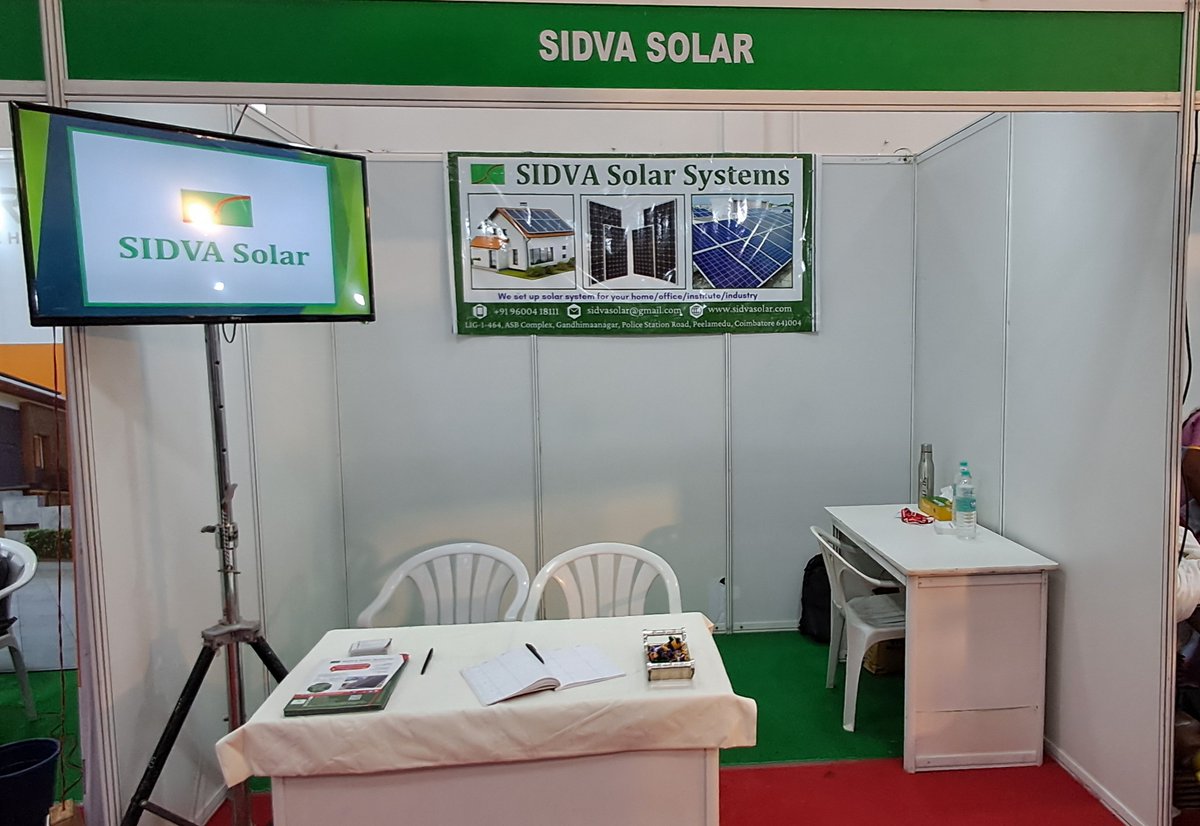 SidvaSolar's tweet photo. SIDVA Solar Systems

INDIA INTEX EXPO 2025

#SIDVASolar

#indiaintexexpo2025

#Codissa

#Coimbatore https://t.co/jboeuk5ig0