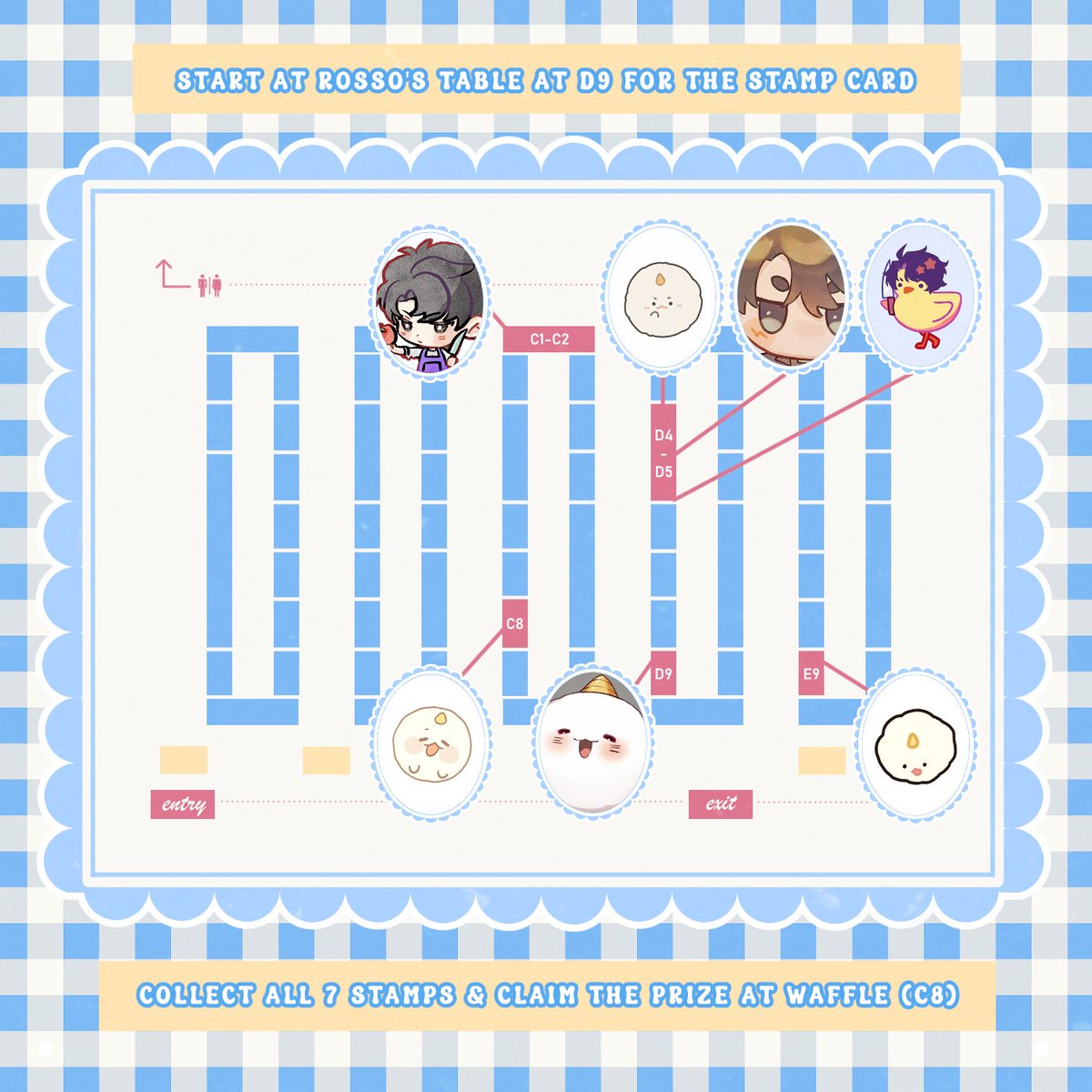 🍞 Have fun, bakers! Here is the complete list of prizes for Honey Butter, A Jungdok Stamp Rally for #BLushCon2025 

Read the rules below and plan your routes ahead of time 🥐

1/3