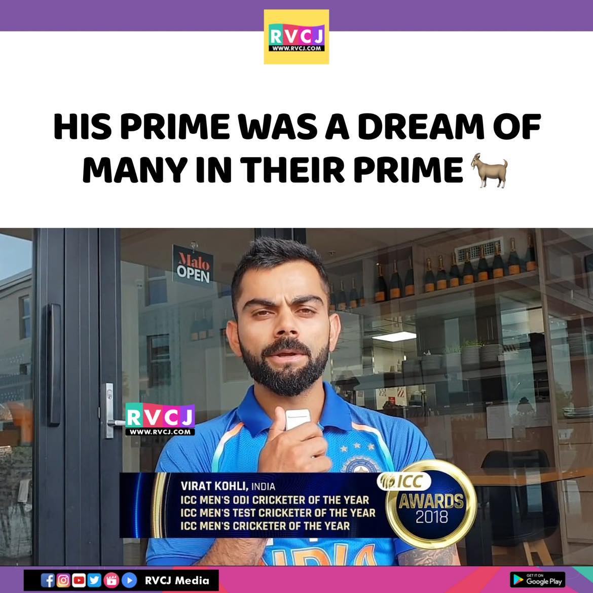 RVCJ_FB's tweet photo. King Kohli 👑🐐❤️‍🔥 https://t.co/95GDjtx1AV