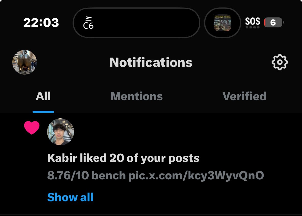 I think kabir liked my post