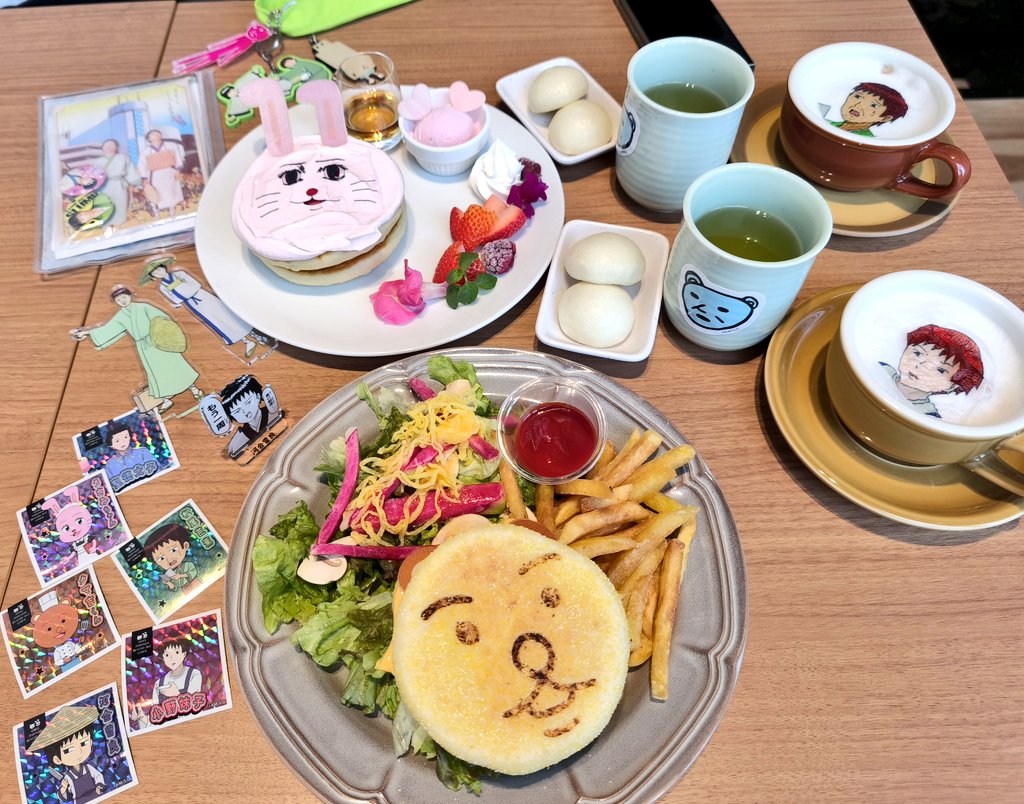gmbmano's tweet photo. しょーさんと日和カフェでしっかり細道飲んできました！！！芭蕉さんと曽良君の画質の違いをお楽しみください
その後はしょーさん宅で開催されてるオリジナル脱出ゲームをプレイ、びっくりするほど本格的でハイクオリティです 皆様もぜひ https://t.co/S4cHdUJgxU