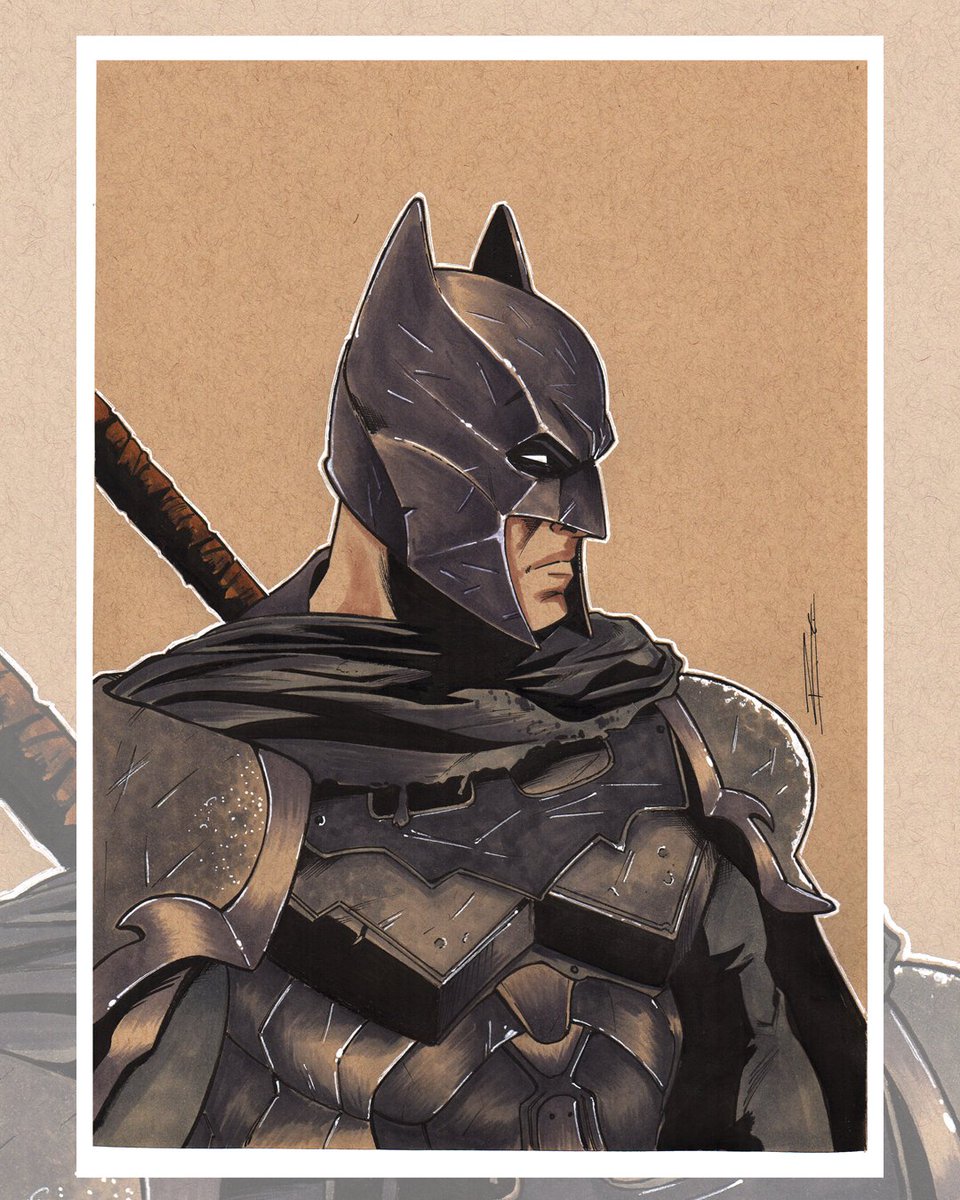 raularacomicart's tweet photo. Hello everyone! Here’s my latest illustration!!... MEDIEVAL BATMAN!!! Let me know what you think in the comments — I’m looking forward to reading them! I hope u like  #coverart @dcofficial @dcspainofficial #medievalbatman #thebatfamily #noIA #raullaracomicartist https://t.co/wmLR46LgBT