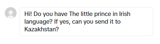 Not a request you get everyday, but we love to see it! #gaeilge