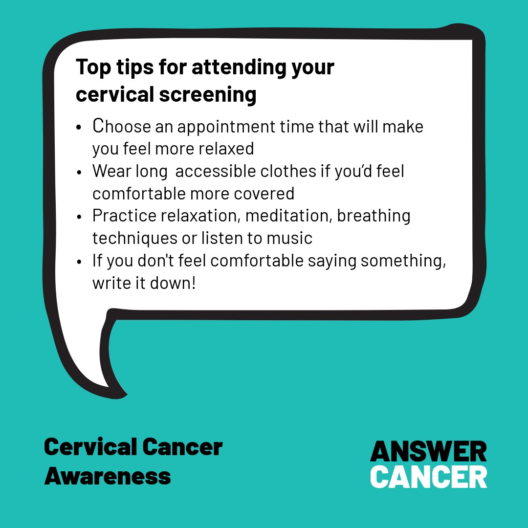 Uncomfortable. Nervous. Unsure of what to expect. The idea of attending a cervical screening can bring up a lot of challenging feelings. Check out these top tips from our community to help you feel more at ease.