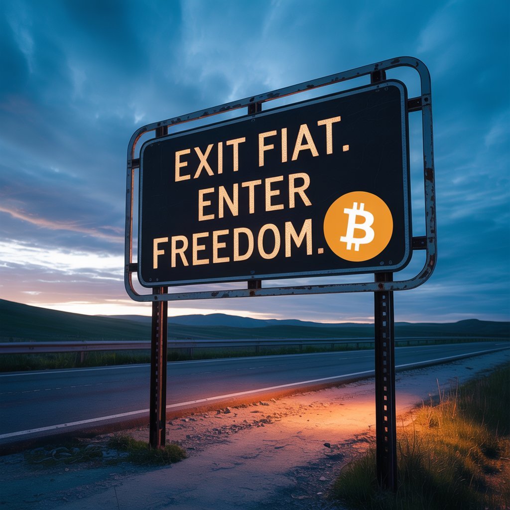 EXIT FIAT. ENTER FREEDOM. #Bitcoin