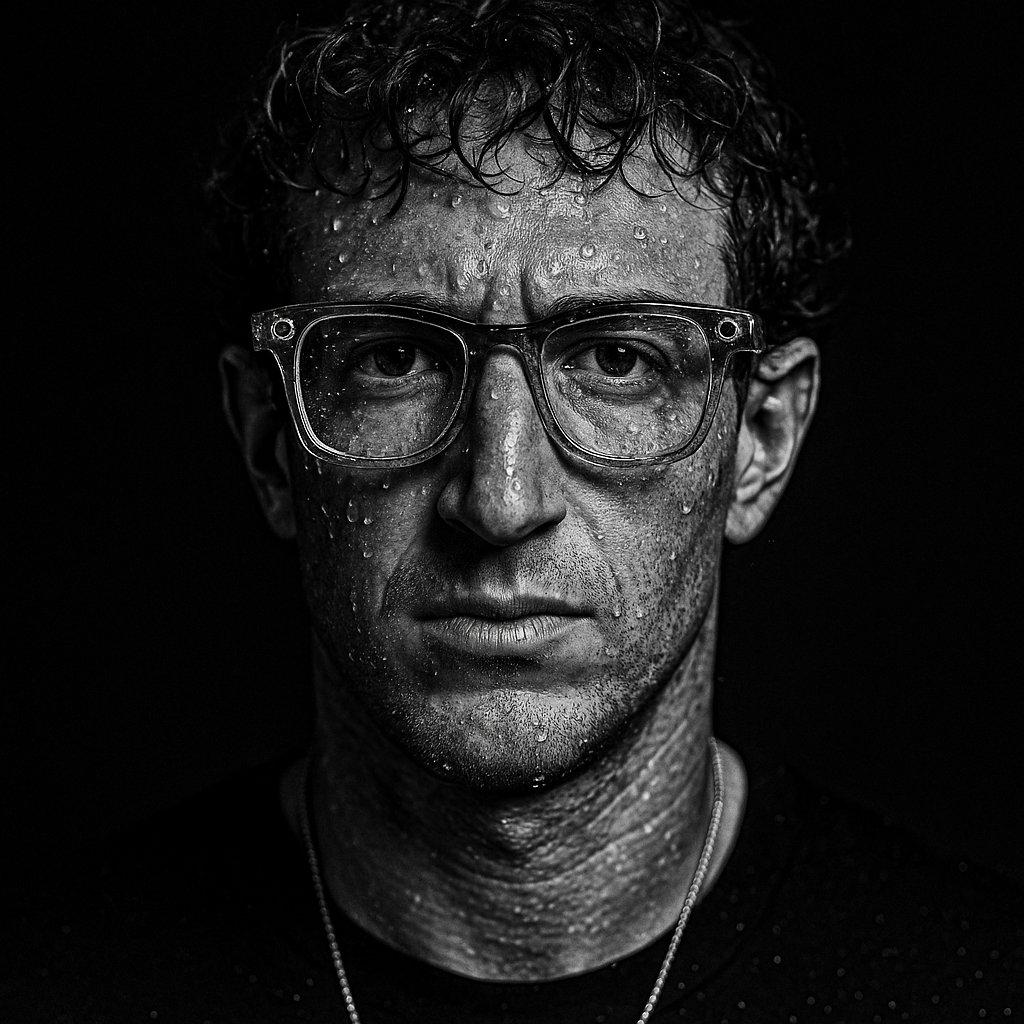 Puedes crear un retrato de este rostro en primer plano, con alto contraste  enfocado en la parte frontal, blanco y negro, con lente 35mm y calidad 4k  hd? Ponle una expresión seria, image size:1024x1024