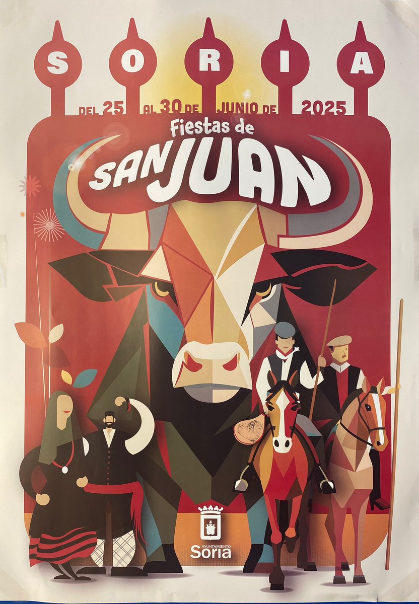 cdnumancia's tweet photo. ¡Felices Fiestas de San Juan a TODOS: #sorianos, #numantinos y #forasteros!
¡Disfrutad a tope de estos cinco días, pero con responsabilidad!
#SanJuan25 I #Soria https://t.co/GRvoLxdVwt
