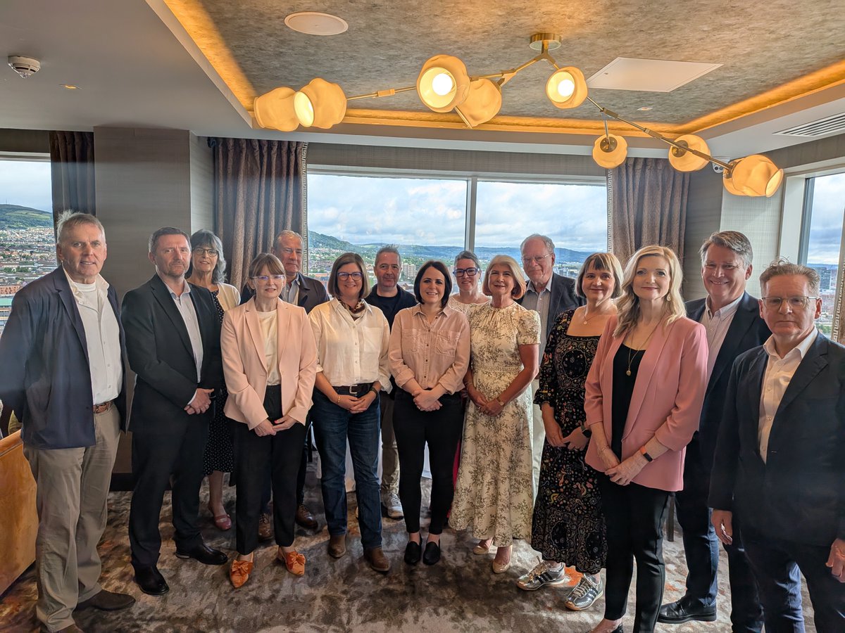 Economy NI (@economy_ni) on Twitter photo Economy Minister Dr <a href="/CArchibald_SF/">Caoimhe Archibald MLA</a> has met with the Board of <a href="/NIScreen/">Northern Ireland Screen</a> to thank them for their work in advancing our screen industry. The Minister also took the opportunity to thank outgoing Board members and welcome new members to the organisation.
The Minister thanked NI Economy Minister Dr <a href="/CArchibald_SF/">Caoimhe Archibald MLA</a> has met with the Board of <a href="/NIScreen/">Northern Ireland Screen</a> to thank them for their work in advancing our screen industry. The Minister also took the opportunity to thank outgoing Board members and welcome new members to the organisation.
The Minister thanked NI