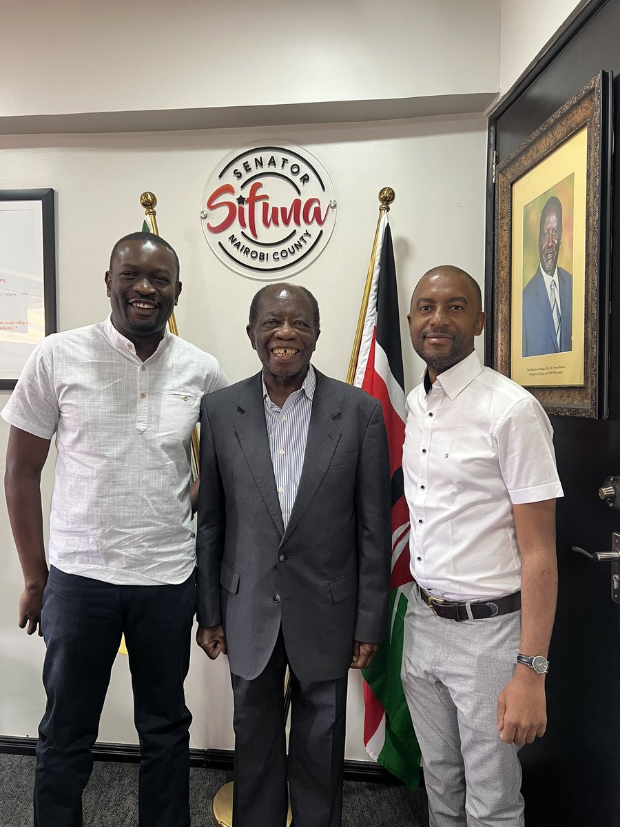 Those of us who grew up under KANU remember the name Noah Katana Ngala. He was MP and Moi’s minister for donkey years. I have had the honor of meeting him today when he paid me a visit at the office, in the company of his son Robert.