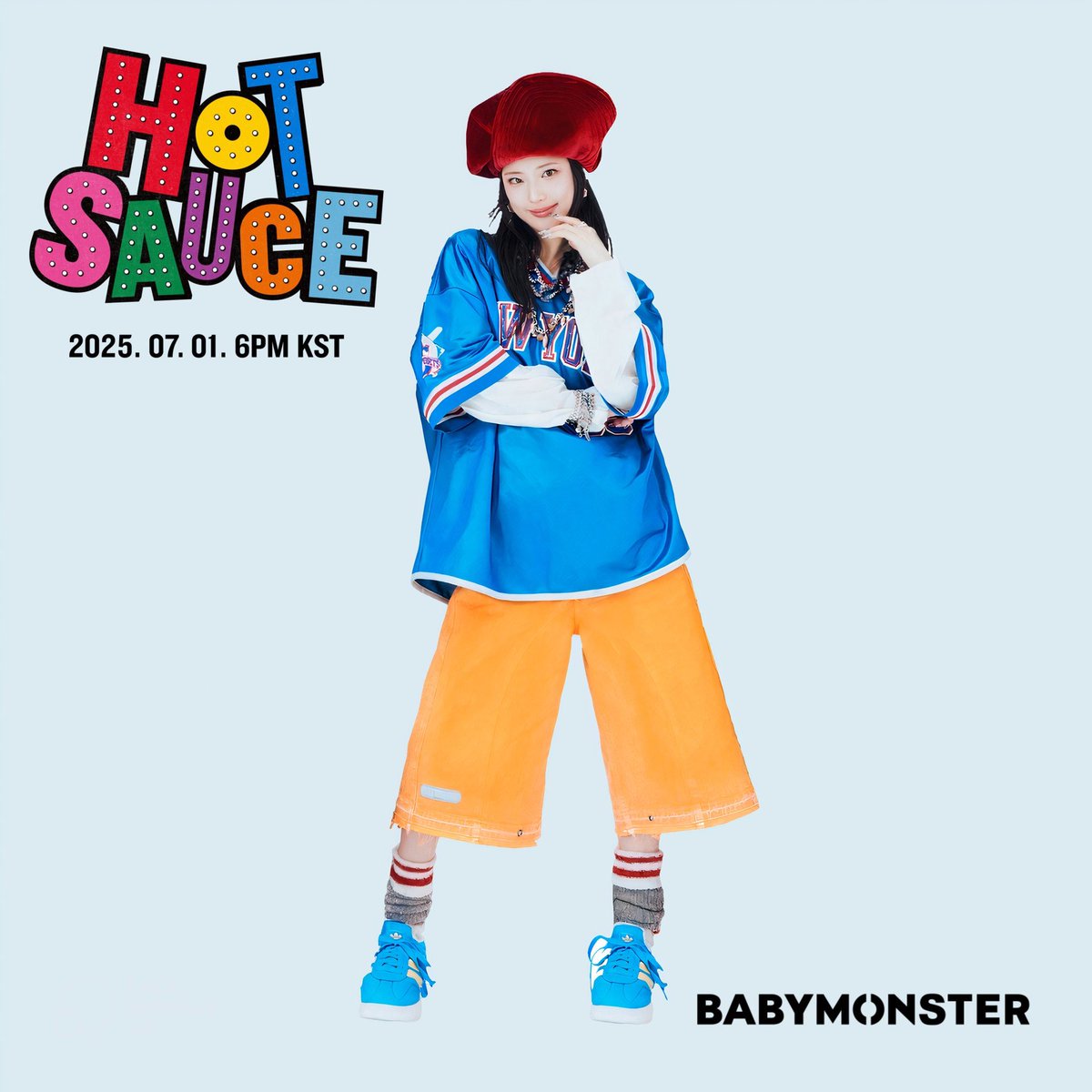 ruka ページ Ruka poster for “Hot Sauce”, out on July 1. 😍 #RUKA #루카 #ルカ