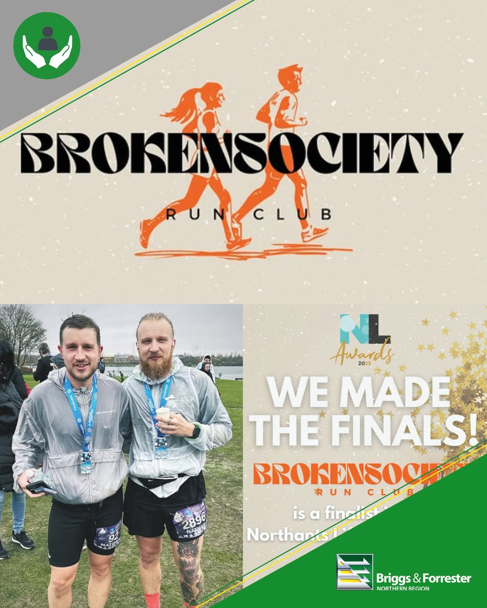 Last September, Nathan Underwood, along with his brother Matthew set up the Broken Society Run Club to bring people in the community together through running. They are now finalists in the Northants Life Awards, and you can help by voting for them:

ow.ly/qlXi50WcGnn
