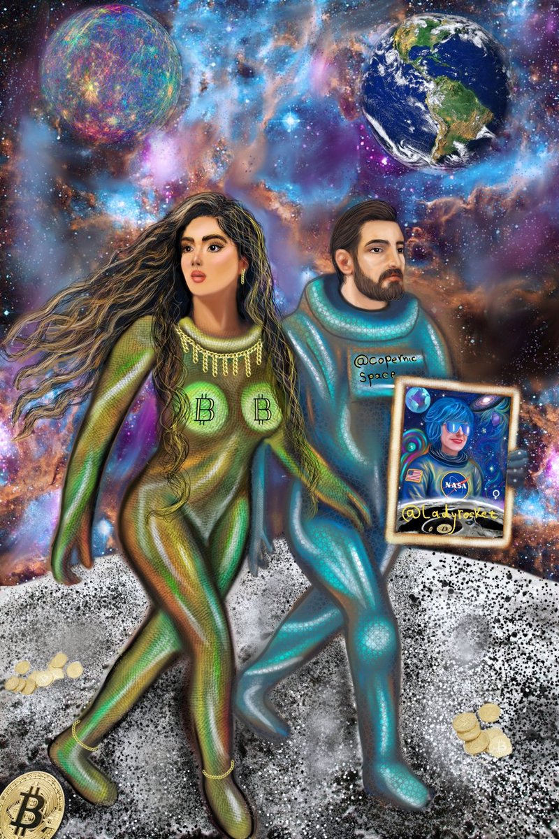 FabiArt369's tweet image. 🚀 Honored to be part of @LadyRocketFund ’s curated gallery at Art Basel.
My artwork ، a symbol of peace, freedom,Bitcoin & the Moon،now lives beyond borders.
🌙🎨 #LadyRocket #ArtBasel #MoonMission #CryptoArt #FabiBavi #WomenInWeb3 #NFTCommunity
@LadyRocketSpace @CopernicSpace