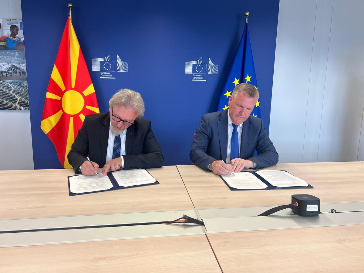 🖋️ Agreement on 🇲🇰 participation in the 🇪🇺 CERV Programme—important step towards democracy, human rights and social justice! 

New opportunities for civil society support, capacity building, legal aid, and tackling gender inequality ​and ​violence.

#EUenlargement 
🇲🇰 🤝 🇪🇺