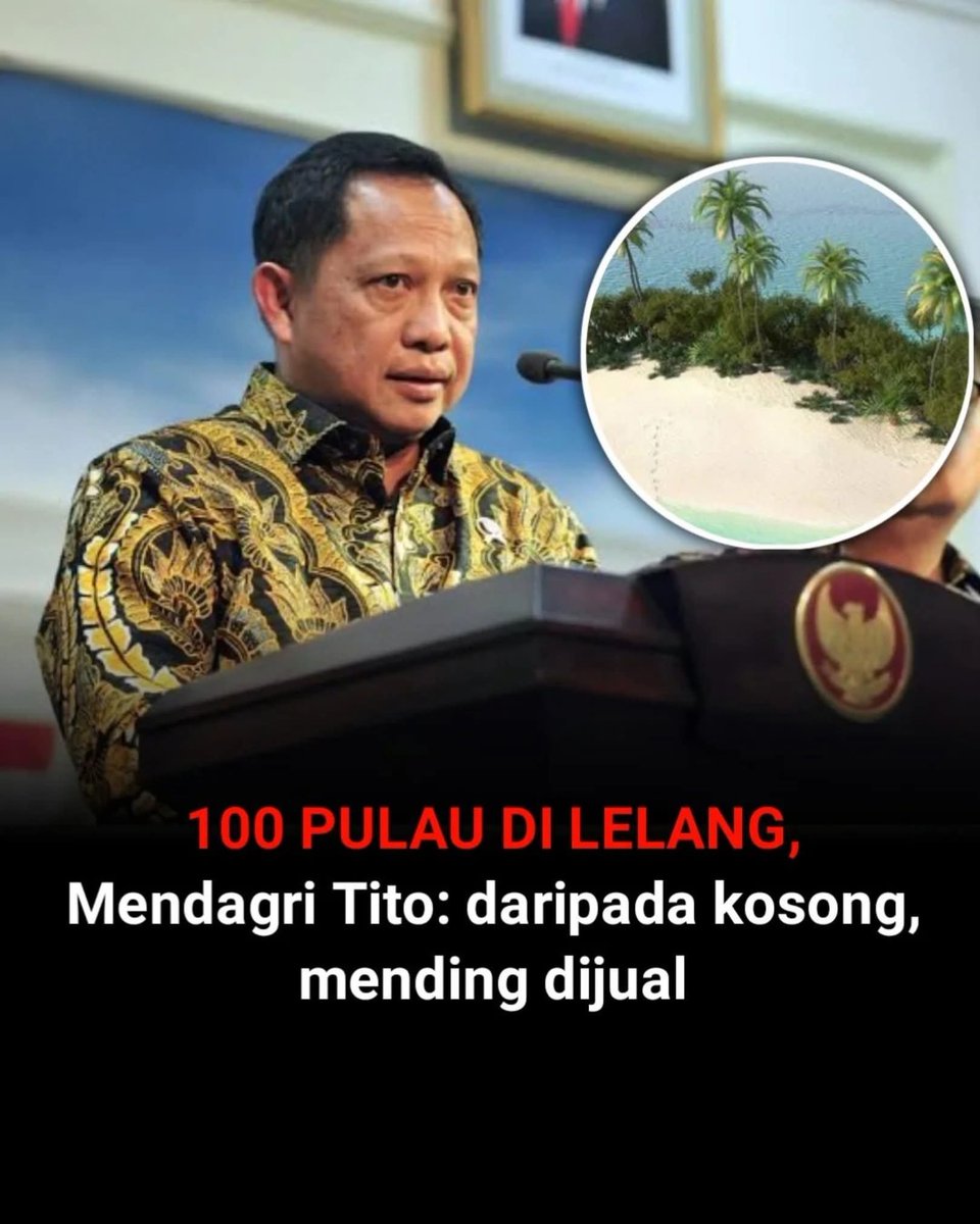 mulanbilqis's tweet image. Para pahlawan yang bersemayam di TMP pasti menangis melihat ini. Dulu mereka bertaruh nyawa mempertahankan pulau2 ini, sekarang dijualin sama pak Tito 🤦‍♀️