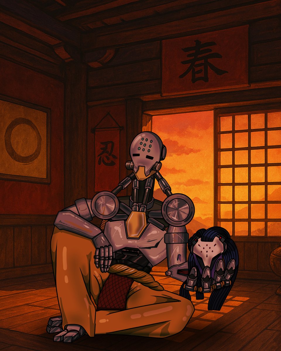 Cho_Mu_123's tweet photo. 오버워치2 좋아하는 친구 3편_마지막

#illustrate #일러스트 #art #오버워치 #overwatch #젠야타 #Zenyatta #라마트라 #Ramattra #배경 #chatgpt https://t.co/OagNlsQfEL
