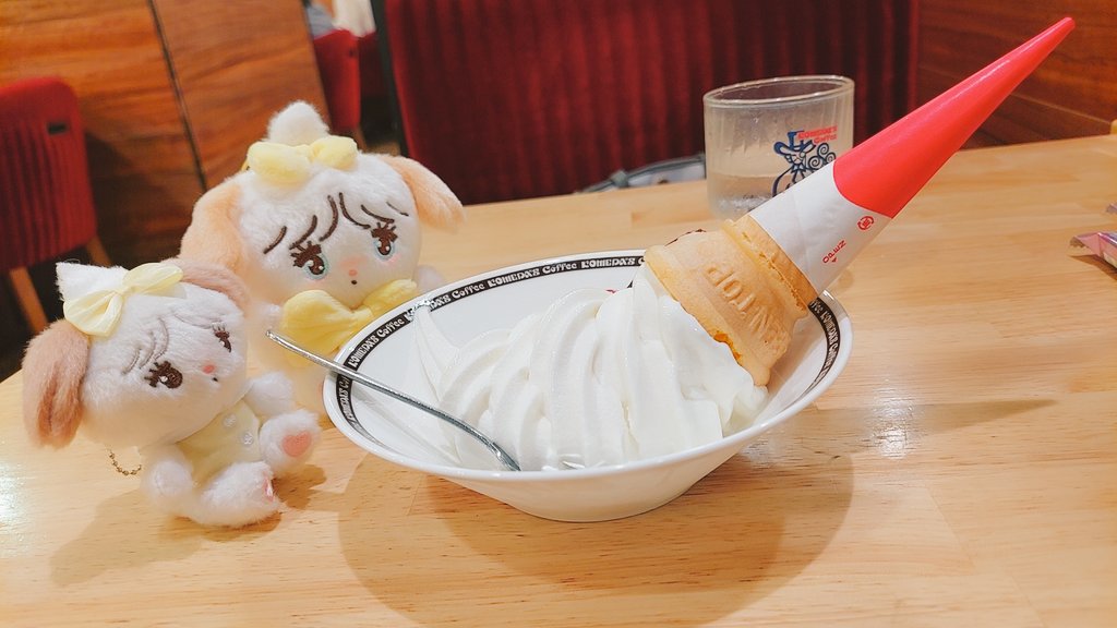 unders0908's tweet image. スフレちゃん揃えちゃった♥
ガチャと、クレゲのこ😍
#ミッコ　#mikko #スフレ  #コメダ珈琲店　#コメダ