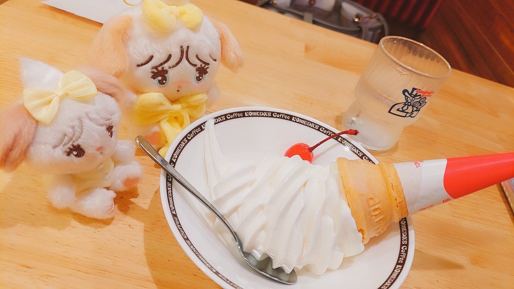 unders0908's tweet image. スフレちゃん揃えちゃった♥
ガチャと、クレゲのこ😍
#ミッコ　#mikko #スフレ  #コメダ珈琲店　#コメダ