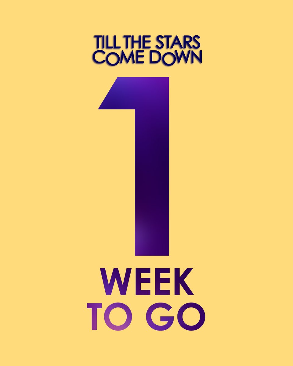 1 week to go until "The Wedding of The Year" 💍
Book tickets at tillthestarscomedown.com