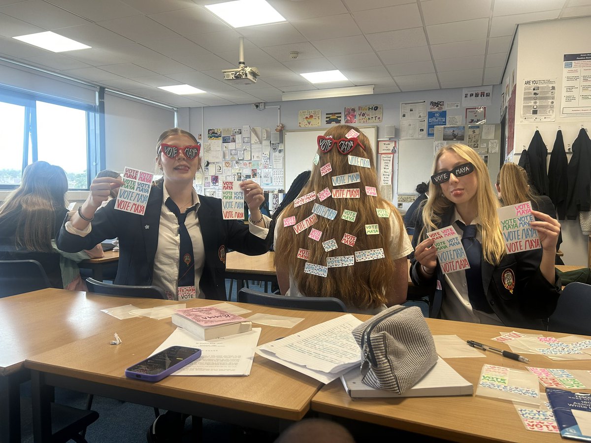 KnoxElections's tweet photo. Remember to #VOTEMAYA tomorrow!!

+ Come see me speak about my policies during P4 and 5 in the assembly hall!! 🙌🙌 

@knoxacademy https://t.co/sTWfvgf1ew