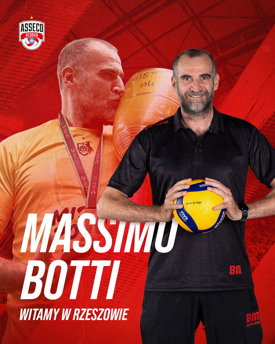 ❗️OFICJALNIE: Massimo Botti nowym trenerem drużyny Asseco Resovia Rzeszów! ✅️

#PlusLiga