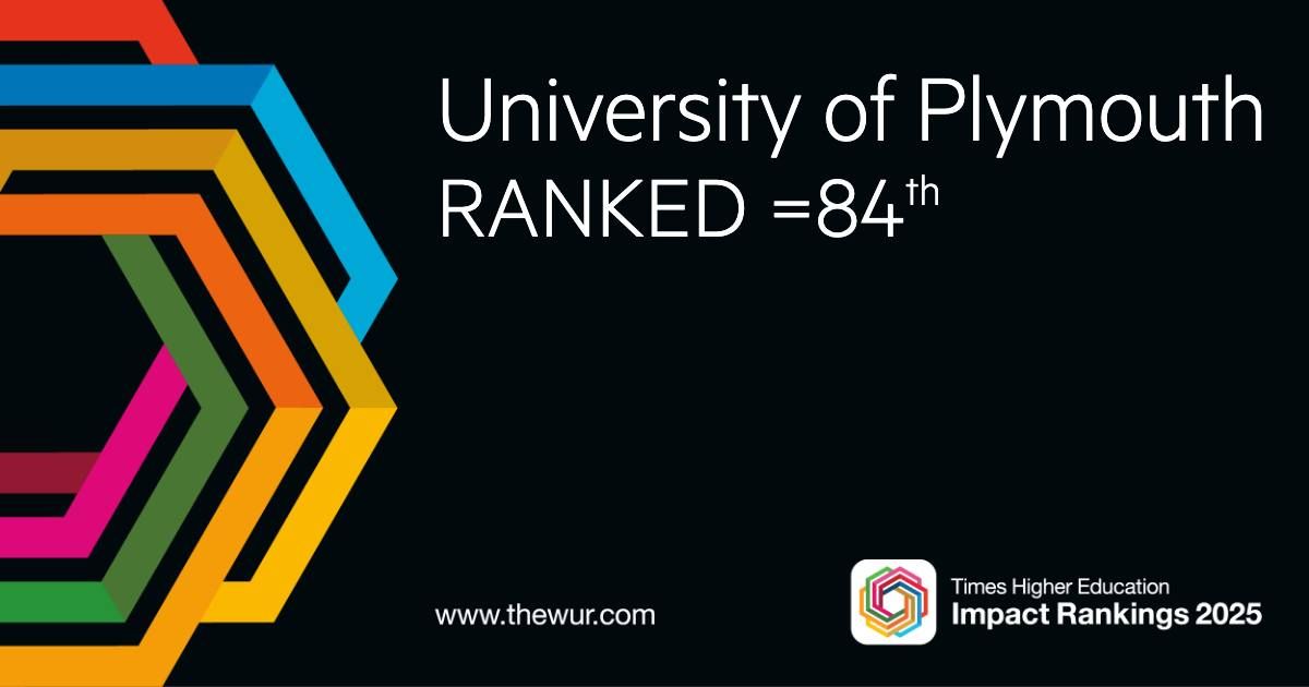 PlymInt's tweet photo. We've been ranked among the world’s top 100 universities – and top 15 in the UK – in the 2025 Times Higher Education Impact Rankings!

We’re placed 84th in the world, 14th in the UK overall and ranked in the top 10 UK universities for six individual SDGs. https://t.co/WXhpWyeIAe