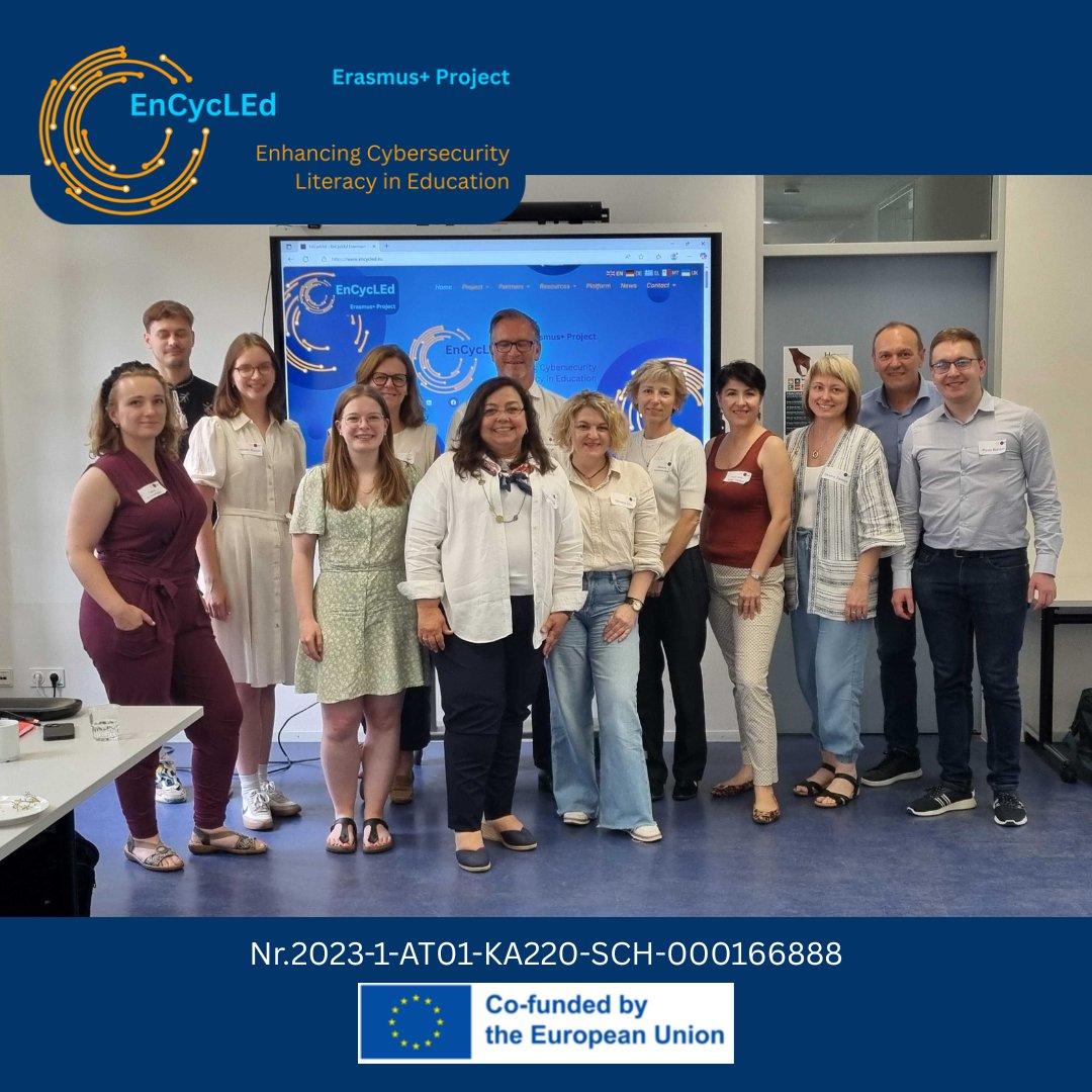 The #EnCycLEd Team has been productively working together at the Heidelberg University. All partners have presented their progress and developed outcomes, including various fruitful discussions and important decisions taken for future steps of the project.
#Cybersecurity