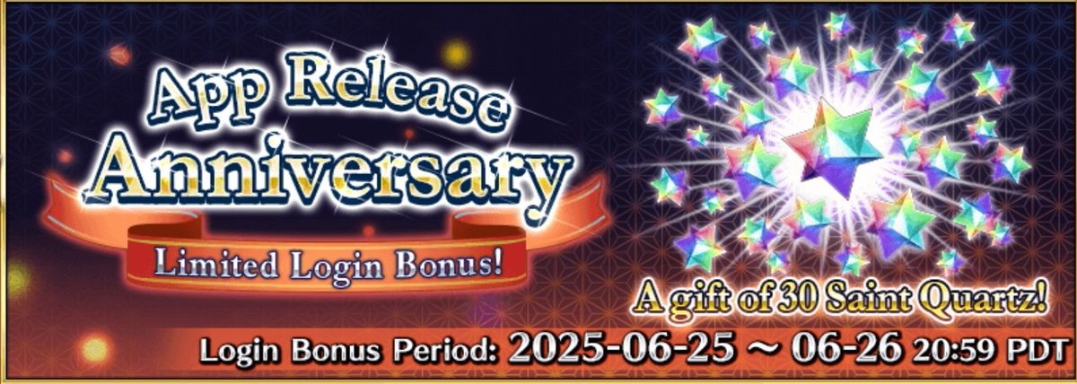 Do not forget... you NEED to login on the 25th to get this bonus. It's a "day only" type bonus!

#FGO