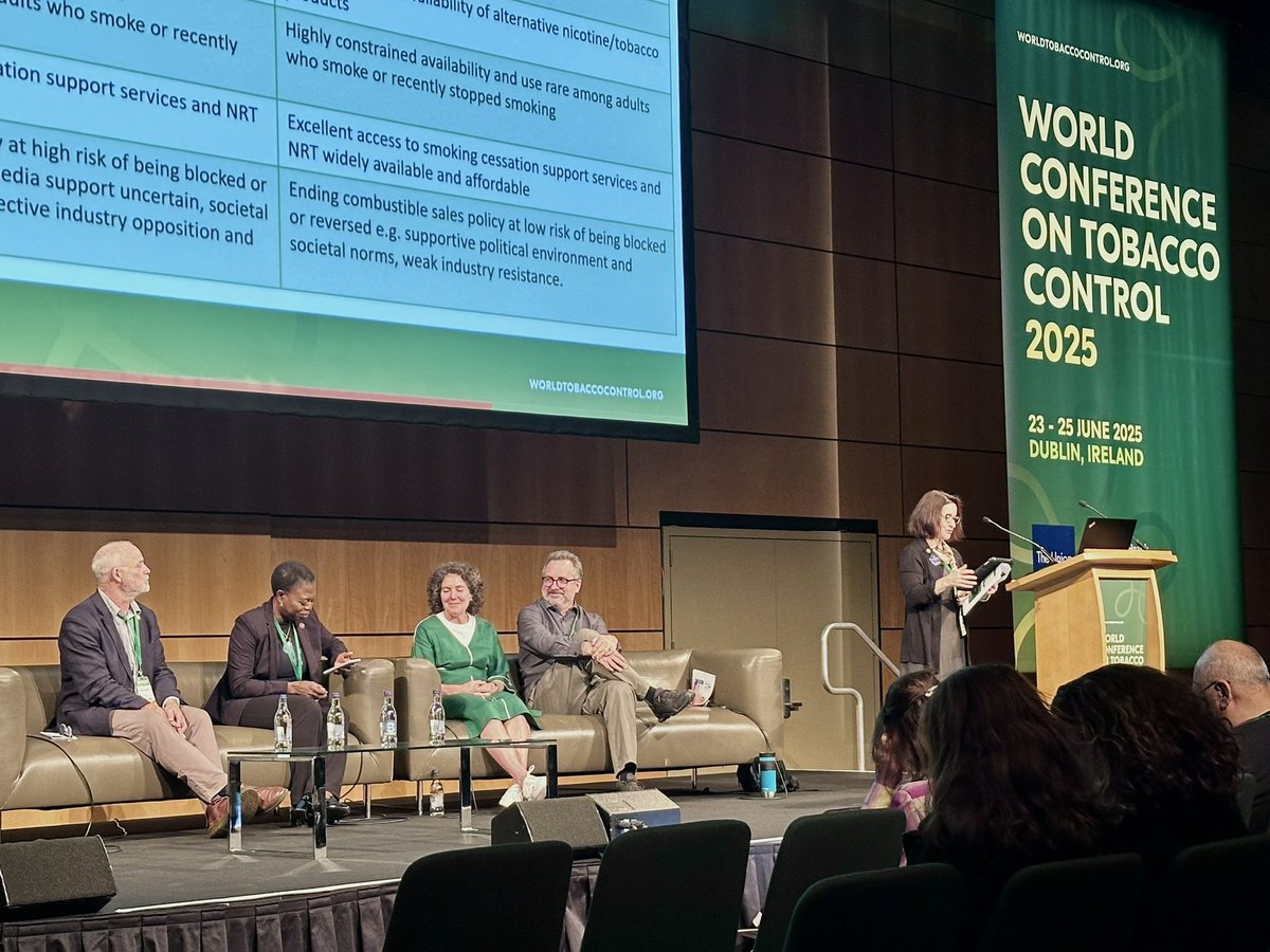 Ariadna Feliu, BSc, BA, MPH, PhD (@ariadnafeliu) on Twitter photo “Do we want to recycle the epidemic or end it?” —asks <a href="/drcathyegbe/">Catherine Egbe</a> #WCTC2025 to stress that to achieve #endgame non-combustible #nicotine & #tobacco products should be treated like #cigarettes.
Great #SOTA session to discuss “Ending the Commercial Sale of Cigarettes” “Do we want to recycle the epidemic or end it?” —asks <a href="/drcathyegbe/">Catherine Egbe</a> #WCTC2025 to stress that to achieve #endgame non-combustible #nicotine & #tobacco products should be treated like #cigarettes.
Great #SOTA session to discuss “Ending the Commercial Sale of Cigarettes”