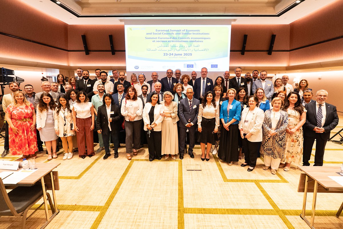 EESC External Relations (@eesc_rex) on Twitter photo 👏Thanks to all participants who contributed to lively discussion at the 2025 Euromed Summit in #Istanbul
💪Let's continue our work as united civil society for a sustainable and peaceful Mediterranean region. <a href="/ThomasWagEESC/">Thomas Wagnsonner</a> 👏Thanks to all participants who contributed to lively discussion at the 2025 Euromed Summit in #Istanbul
💪Let's continue our work as united civil society for a sustainable and peaceful Mediterranean region. <a href="/ThomasWagEESC/">Thomas Wagnsonner</a>
