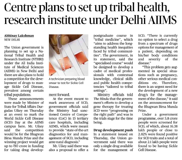 PIB_MoTA's tweet photo. On completion of 11 glorious years of Modi Govt, a major step in tribal health! 🇮🇳

₹10 CRORE sanctioned for developing New Drug as a hub for Sickle Cell Anemia care &amp; research.

Seva, Sushasan, Garib Kalyan!
#11YearsOfSeva #TribalHealth #SickleCellMission #ModiGovt11Years https://t.co/sa3w5HCZY6
