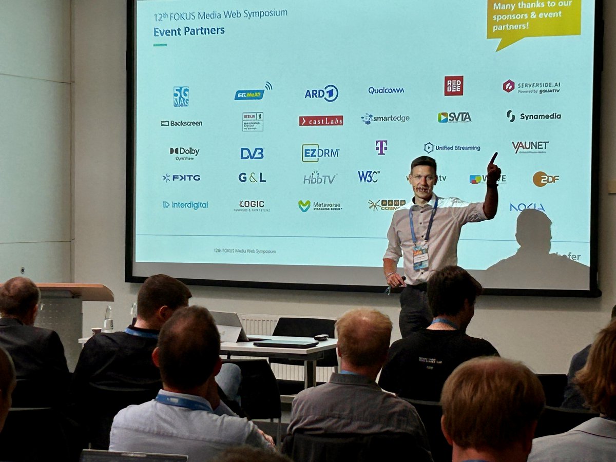 fraunhoferfokus's tweet image. Shaping the future of media – together at the #FOKUSMWS! Workshops, demos &amp;amp; state-of-the-art media technology live at Fraunhofer FOKUS in Berlin! 🎥🌐 With top experts, global insights and a full program of innovations in motion.

 #MediaTech #Streaming #FutureOfMedia #Innovation