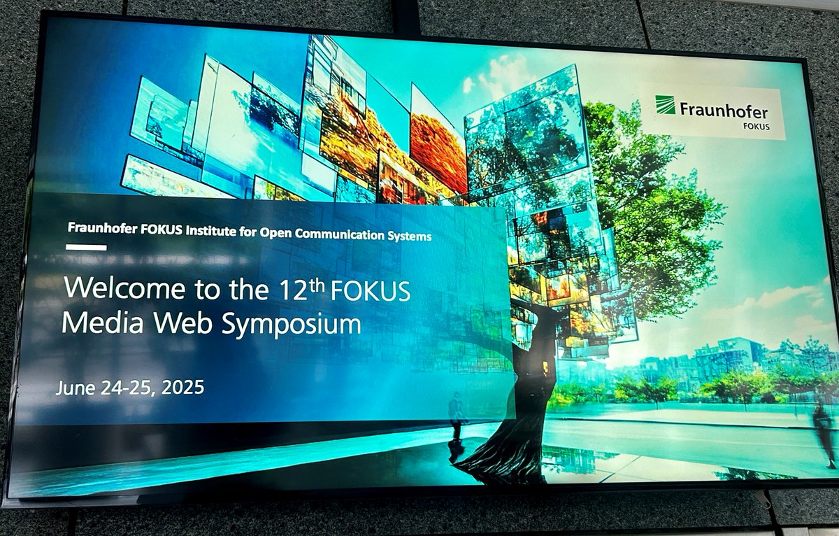 fraunhoferfokus's tweet image. Shaping the future of media – together at the #FOKUSMWS! Workshops, demos &amp;amp; state-of-the-art media technology live at Fraunhofer FOKUS in Berlin! 🎥🌐 With top experts, global insights and a full program of innovations in motion.

 #MediaTech #Streaming #FutureOfMedia #Innovation