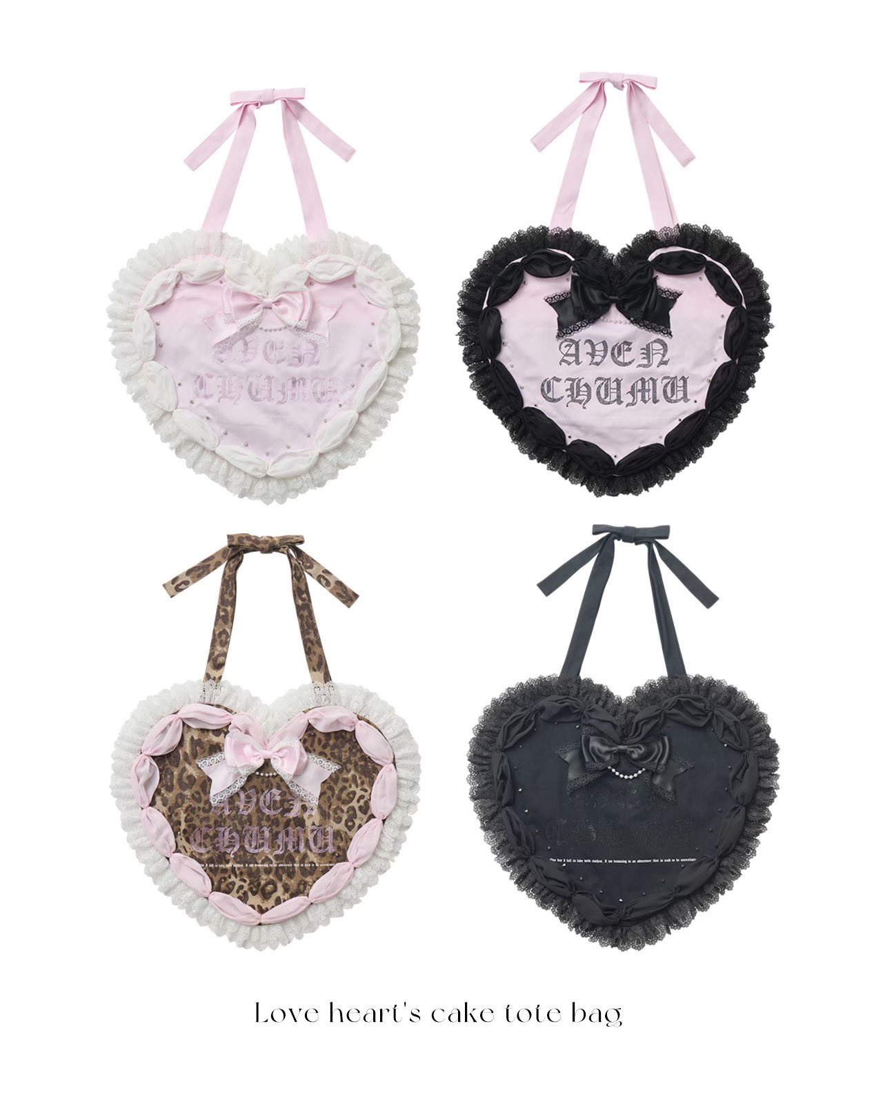 AVENCHUMU Love heart's cake tote bag