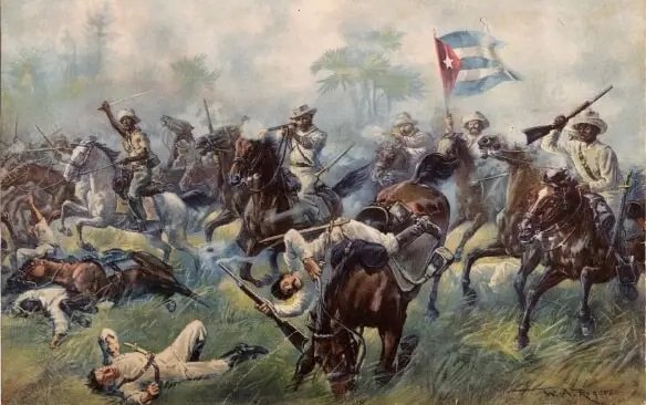Recordamos hoy otro aniversario de la Batalla de Las Guásimas. Una de las victorias más largas y costosas de la Guerra de los 10 años y en la cual Máximo Gómez dio pruebas de ser un gran estratega militar. #CorazónRojo #IzquierdaLatina #CubaViveEnSuHistoria .