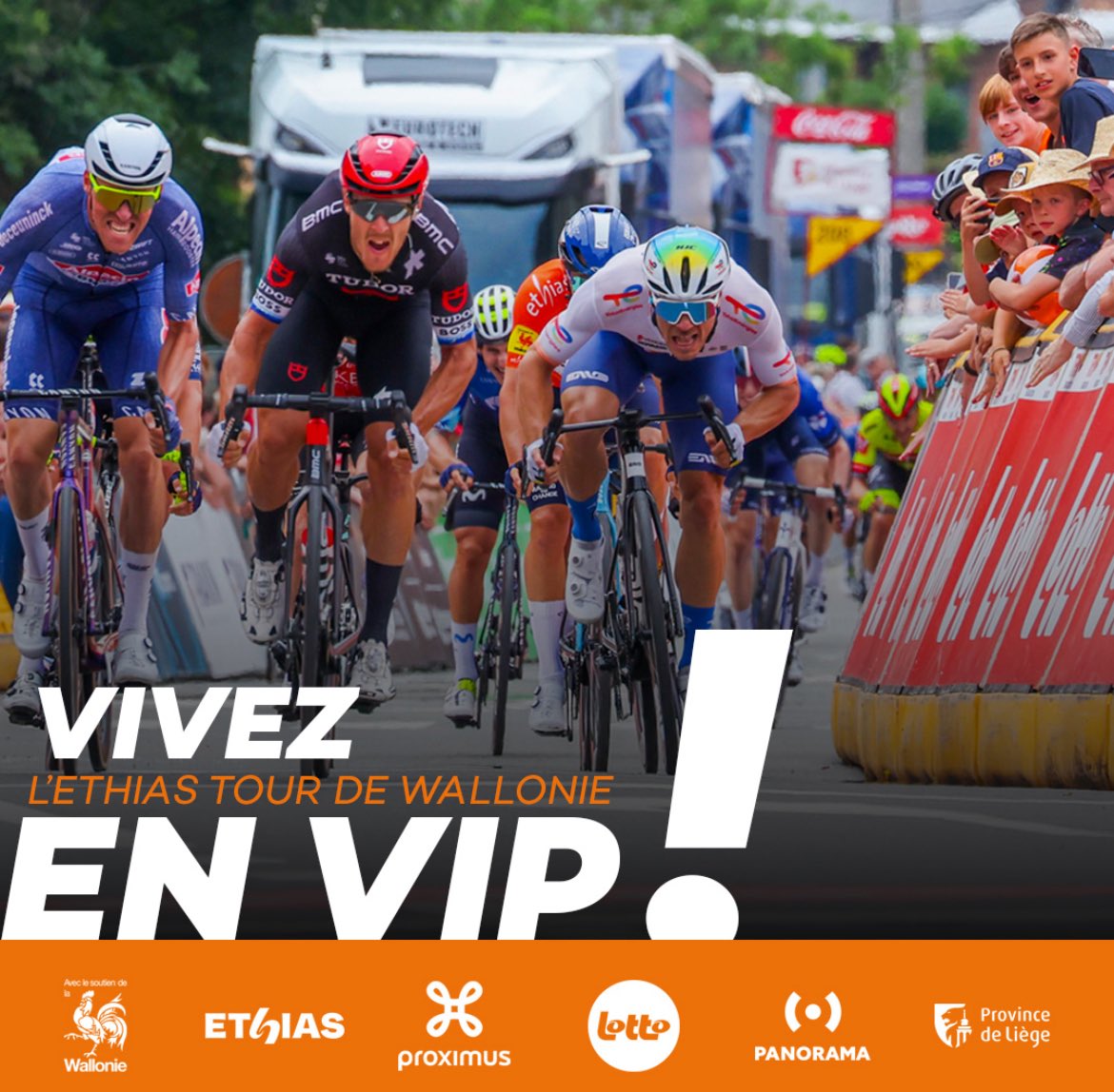 📣 L’Ethias Tour de Wallonie comme vous ne l’avez jamais vu! (26-30/07)
Vivez toute la course en VIP! Découvrez les formules proposées! ⬇️⬇️⬇️

👉 trworg.be/vivez-lexperie…

<a href="/EthiasFR/">Ethias FR</a> 
#Ethiasontour