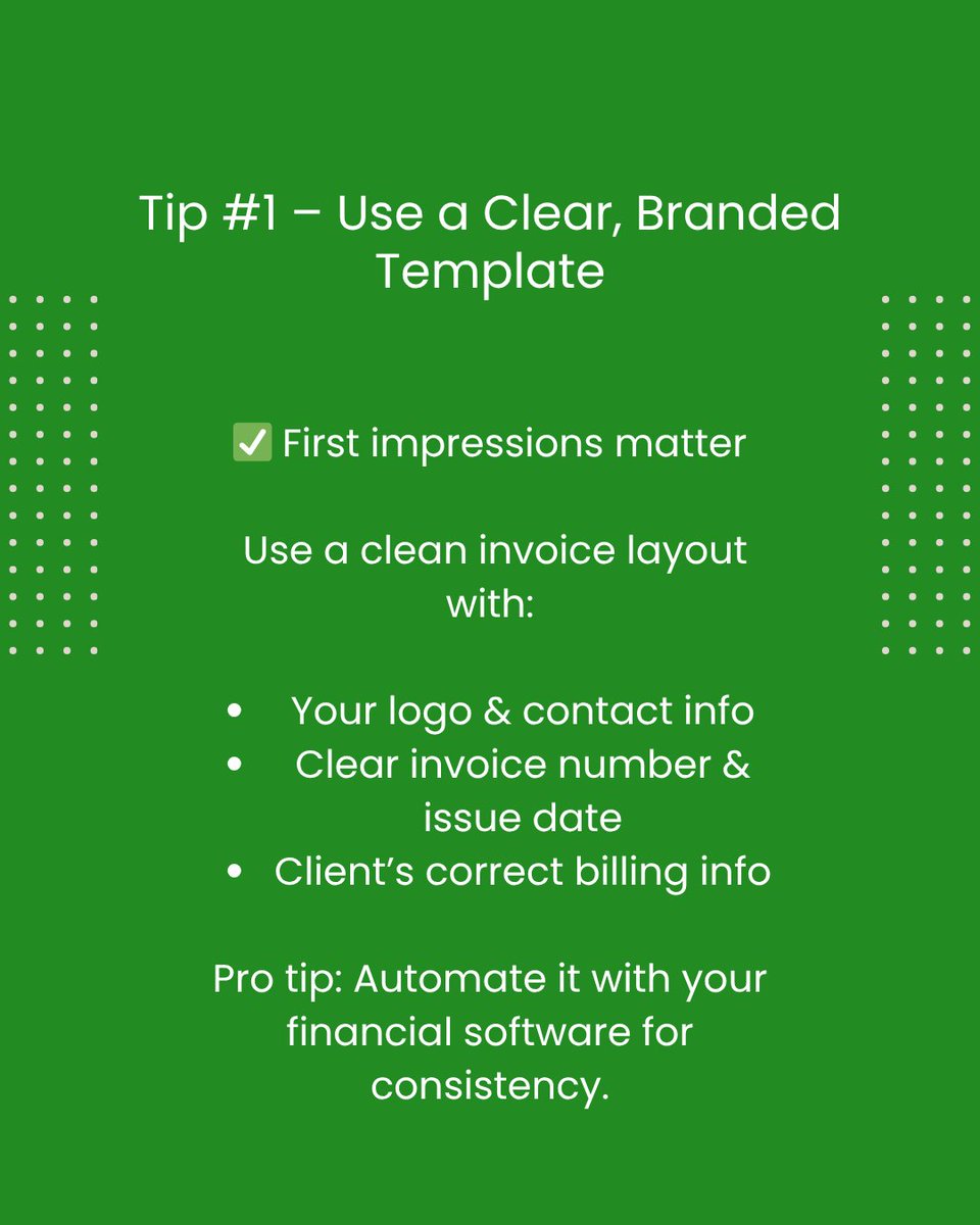 growwithaster's tweet image. Tired of chasing payments?

Get paid faster with invoices that actually work. 💸

 Swipe through 👉 for 5 pro tips to create professional invoices that boost your cash flow — no more guesswork, no more delays.

#InvoicingTips #FinancialAutomation