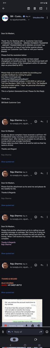 Rajmis1508's tweet photo. Sir i have raised complaint but my problem is not solved as per given time line. I am attaching complete screenshot of my complain and request you to please go through it and solve the issue.
@narendramodi @yadavakhilesh @nsitharaman @TheOfficialSBI @RBI @aajtak @ABPNews https://t.co/zI8tqmdXWU