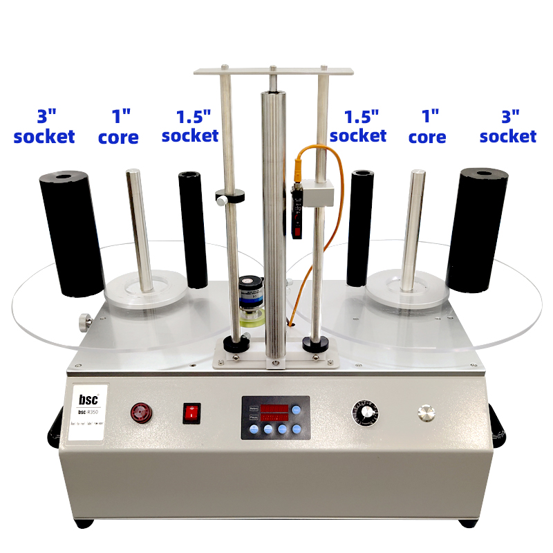 BSCLabelMachine's tweet image. R350 Roll to Roll label rewinder
Max width 350mm, Max roll diameter 450mm. With label counter function and meter counter function.
Both side fit for core 1"(24-26mm),1.5"(38-40mm),3"(76-78mm)
R350 can choose support count transparent label or not
