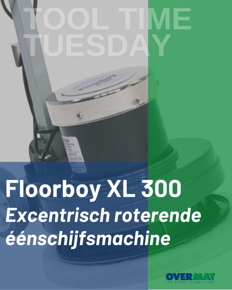 Overmat's tweet image. 🔧 #ToolTimeTuesday Klein maar krachtig 💪
De 𝐅𝐥𝐨𝐨𝐫𝐛𝐨𝐲 𝐗𝐋 𝟑𝟎𝟎 is perfect voor het reinigen, oliën en polijsten van houten vloeren – en geschikt voor steen en linoleum.
#OvermatIndustries #Floorboy #XL300 #Vloeronderhoud #Eenschijfsmachine #TheFloorTechnicians